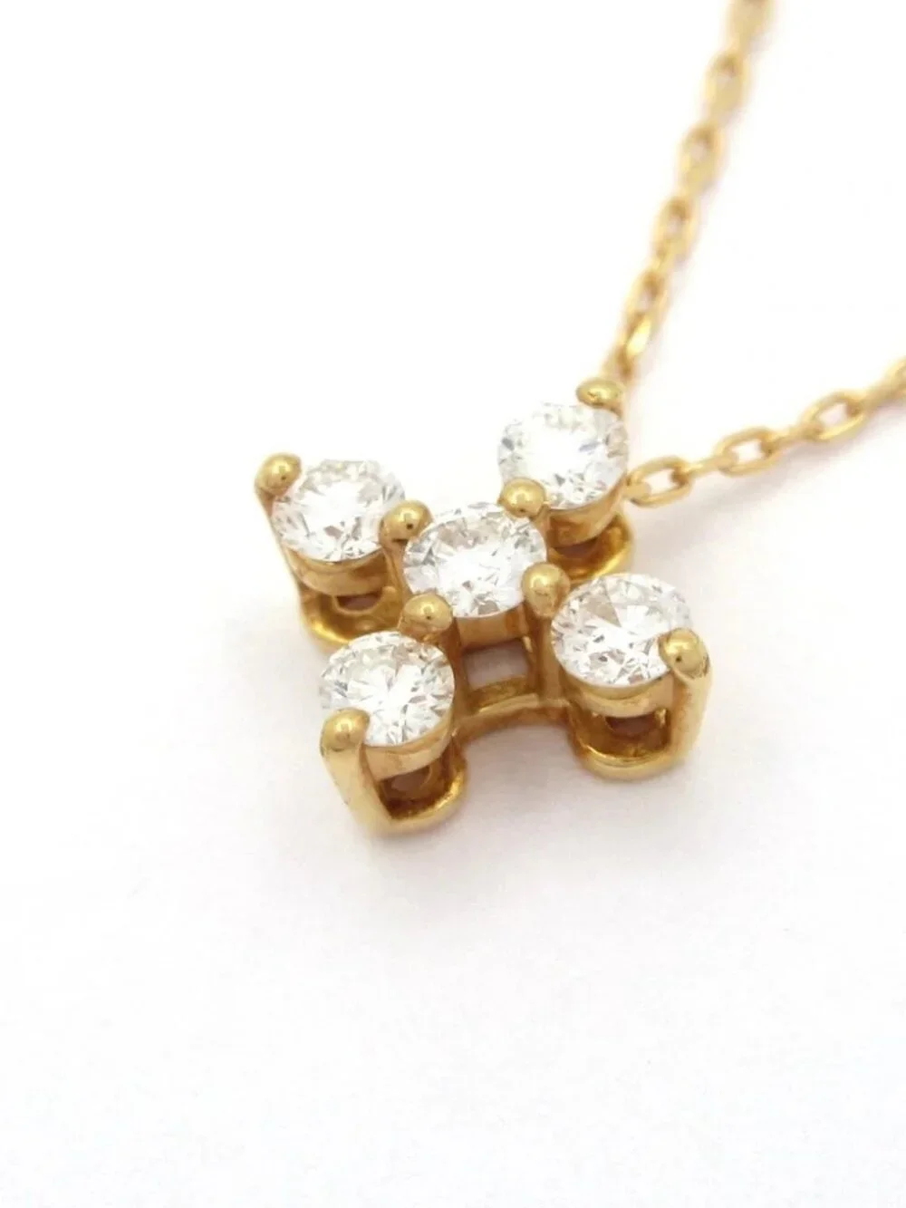 STAR JEWELRY 18K Yellow Gold Diamond Necklace